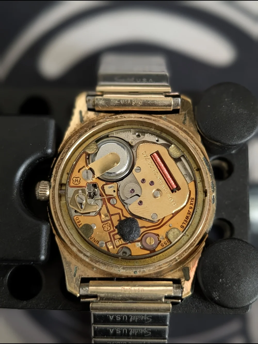 Hamilton Gold-Tone Men’s Watch with Cream Dial